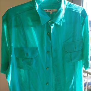 Mr. Turk turquoise 100% cotton shirt